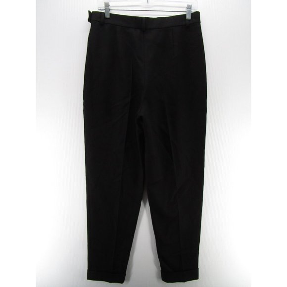 VINTAGE Burberry London Pants 14 High Rise Trouser Tapered Cuffed - Picture 6 of 10